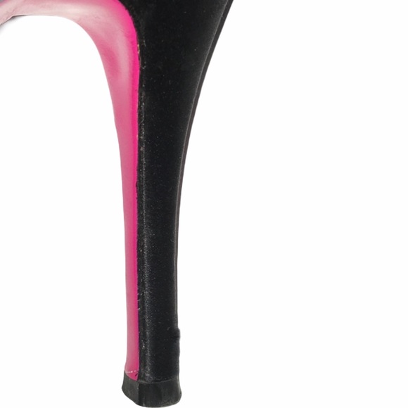 Betsey Johnson ꕥ Ankle Wrap Satin Heeled Sandals ꕥ - Picture 7 of 13